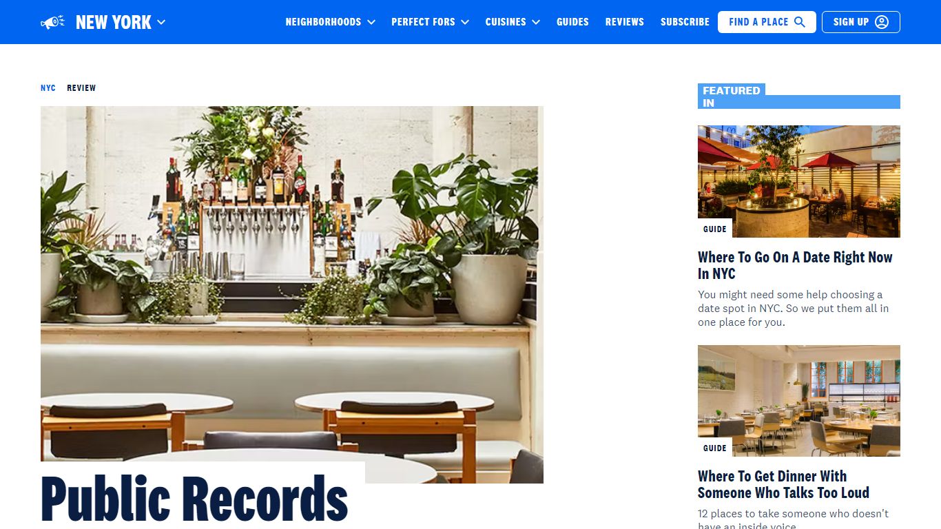 Public Records - Gowanus - New York - The Infatuation